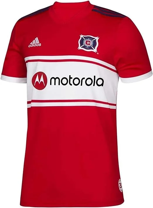 Adidas MLS Chicago Fire Jersey Red,White,Blue Practical Men's Multi