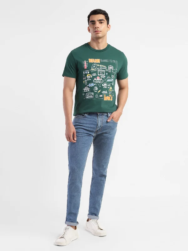 Men's Graphic Print Slim Fit T-shirt Refined Men's European