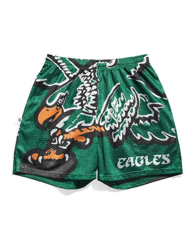 Philadelphia Eagles Kelly Green Big Logo Retro Shorts Modern Men's Tech