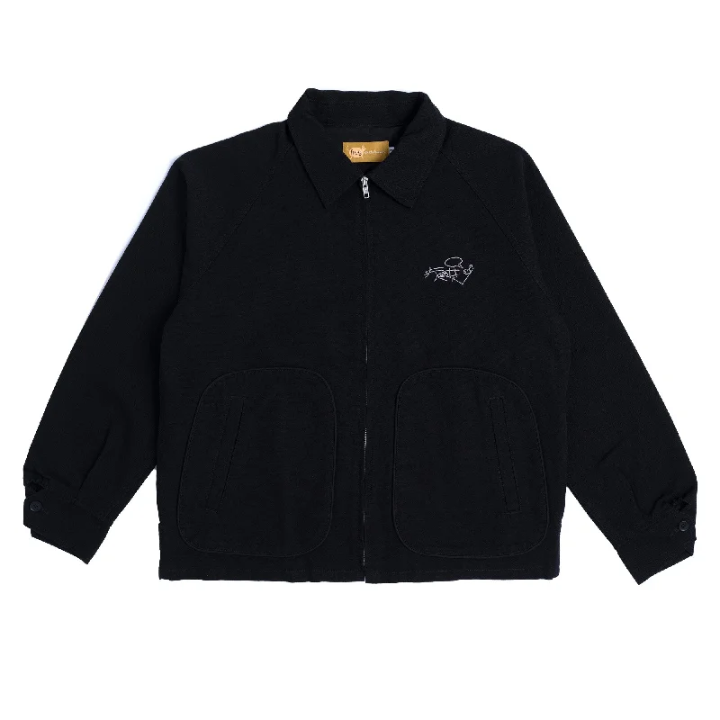 Frog Work Jacket Black Sporty Men's Tennis