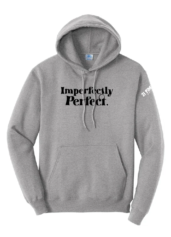 Imperfectly Perfect Black Hoodie Street