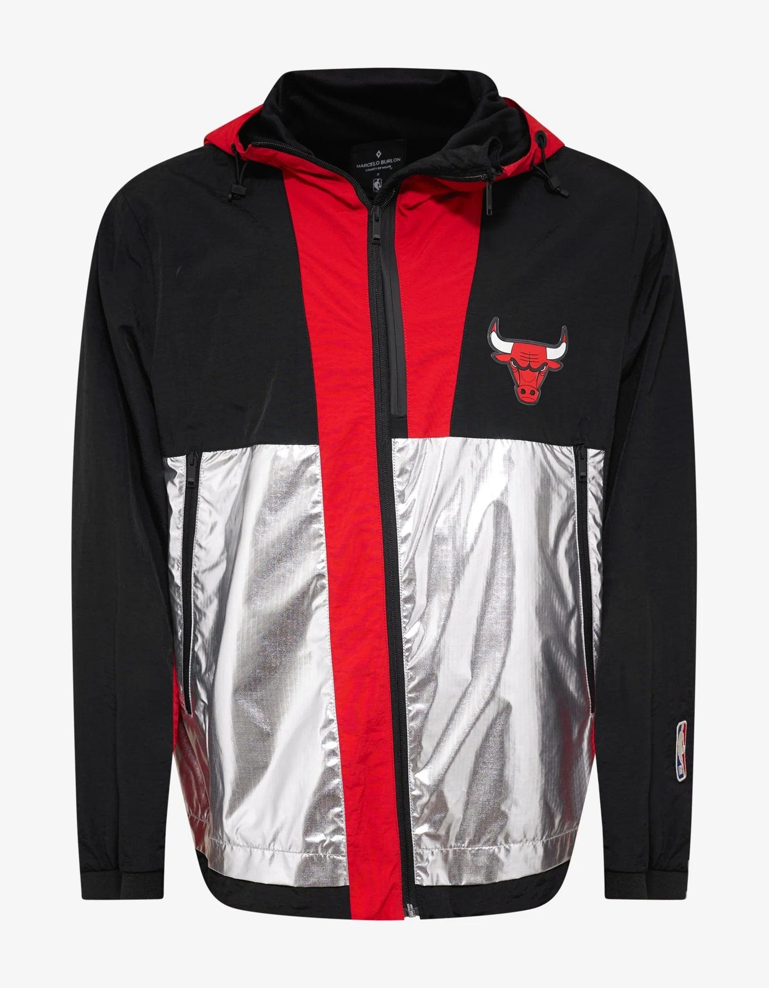 Marcelo Burlon Chicago Bulls Panelled Windbreaker Dapper Men's Bow