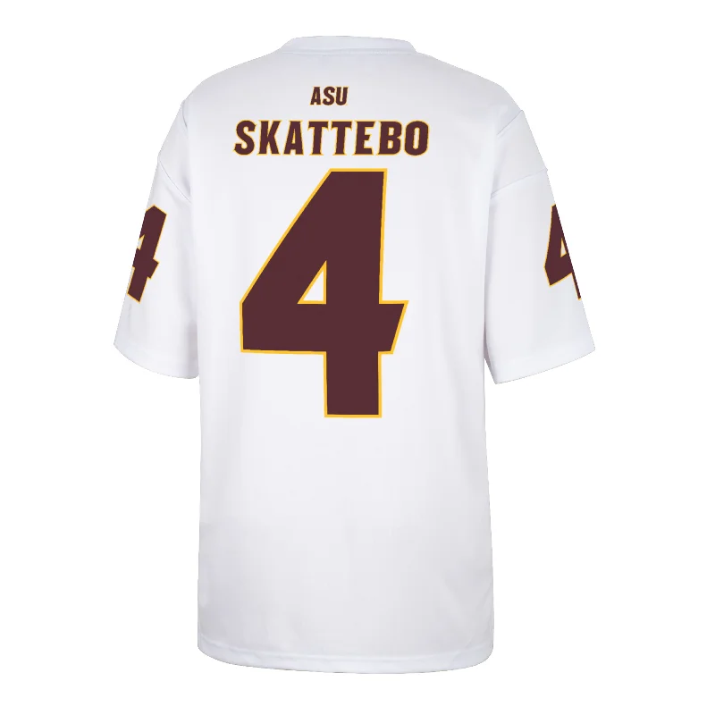 ASU Cam Skattebo Replica Jersey WHT Sleek Men's Contemporary 