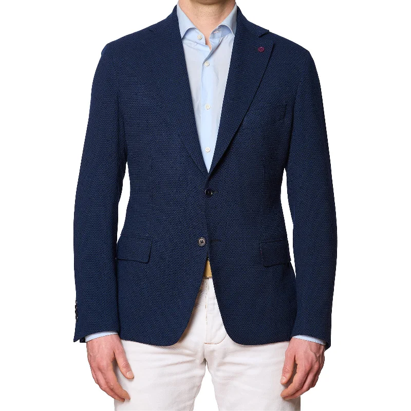 SARTORIA PARTENOPEA "GUABELLO" Blue Cotton Jacket EU 50 NEW US 40 Current Model Streetwear Style