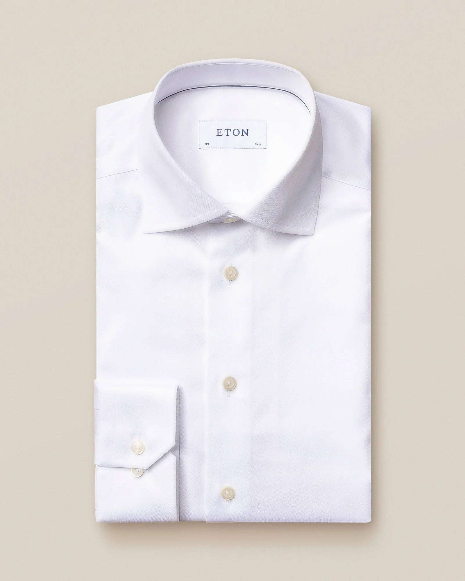 White Signature Twill Slim Fit Dress Shirt - ETON Organic