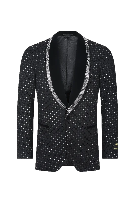 Midnight Galaxy Sparkle Blazer Athletic Men's High