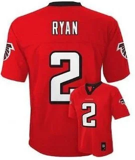 Matt Ryan #2 Atlanta Falcons NFL Youth Jersey Red Polished Men's Silk